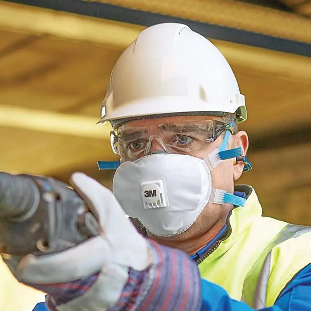 Man Wearing Respirator 