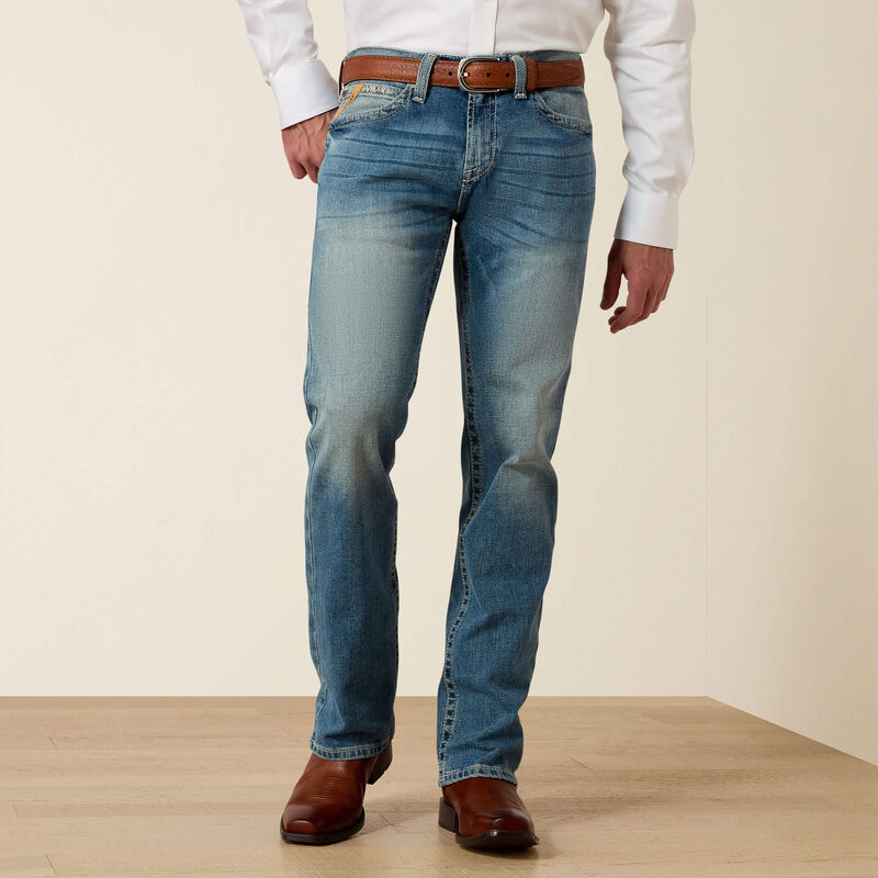 ARIAT - M7 Rocker Stretch Stirling Stackable Straight Leg Jean, 38X30