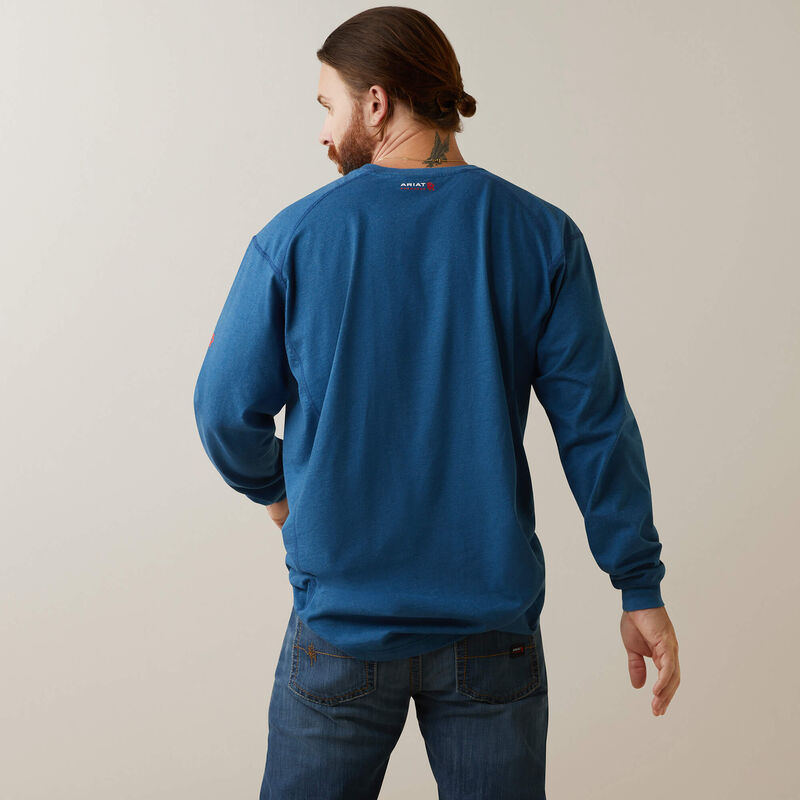 Camiseta de tripulación de FR Air de Ariat, Key Largo Heather