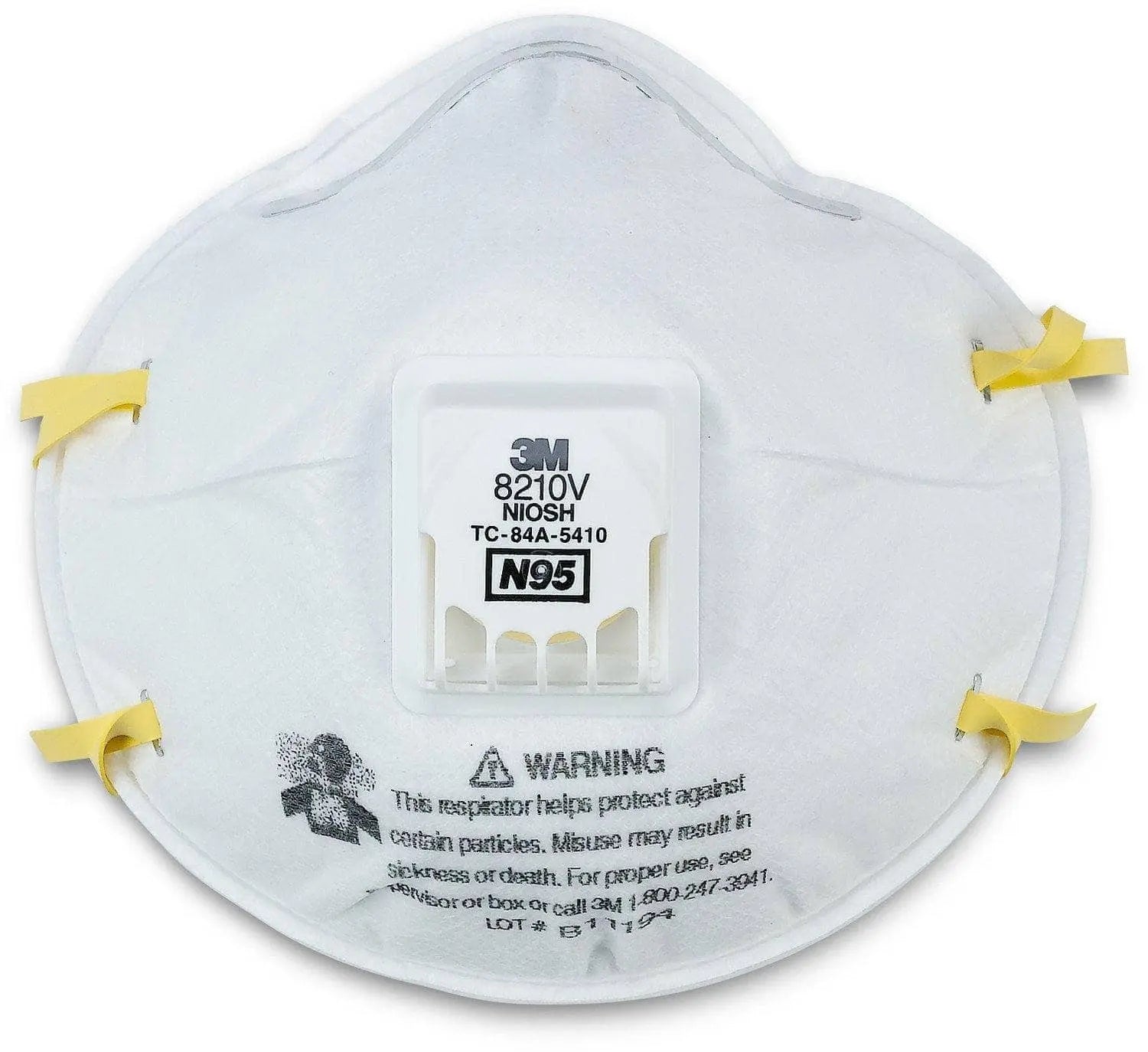 3M - 8010V Particulate Respirator Vented N95 (Pack of 10) - Becker Safety and Supply