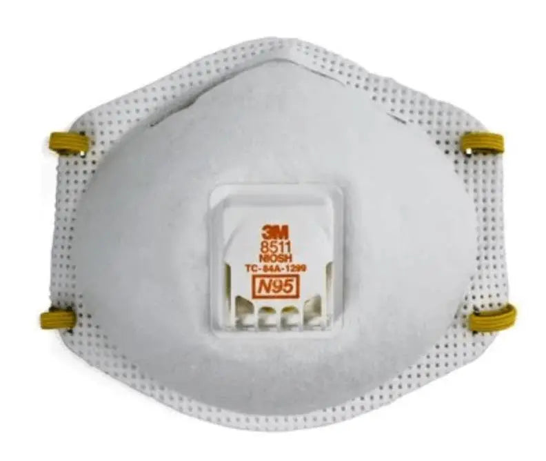 3M - 8511 N95 Vented Particulate Respirator (Box of 10) - Becker Safety and Supply