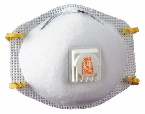 3M - 8511 N95 Vented Particulate Respirator (Box of 10) - Becker Safety and Supply