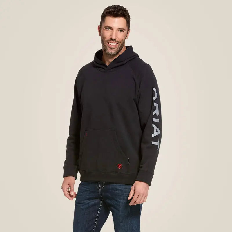 ARIAT - FR Primo Fleece Logo Hood, Black  Becker Safety and Supply