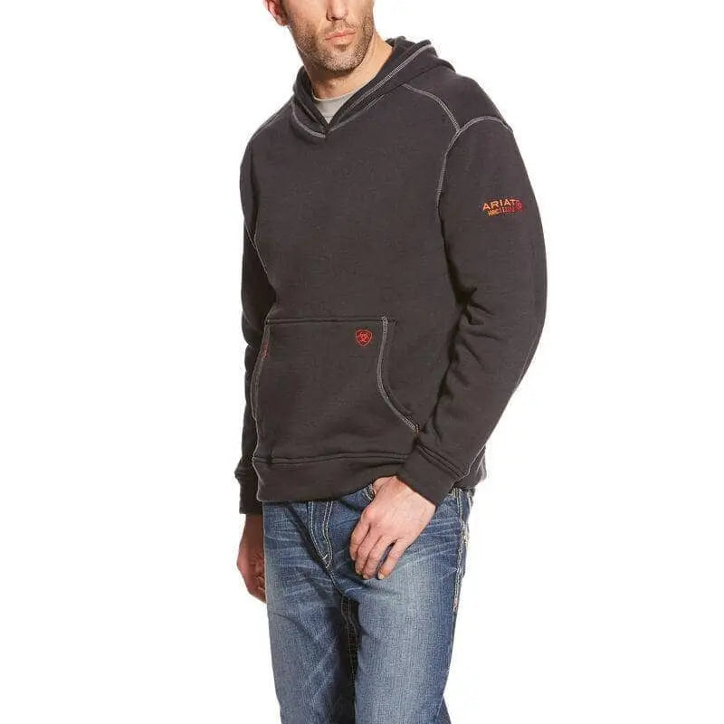 ARIAT - FR Pullover Hoodie - Polartec Wind Pro - Black - Becker Safety and Supply