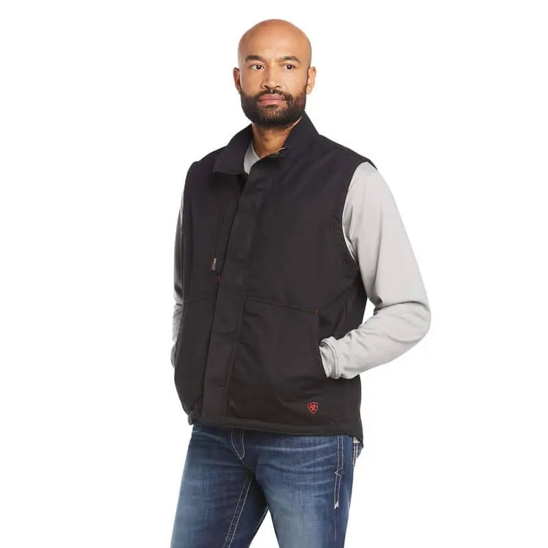 ARIAT - FR Workhorse Insulated Vest, Black - Becker Safety and Supply