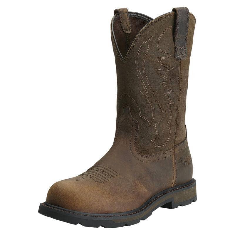ARIAT - Groundbreaker Steel Toe Work Boot, Brown - Becker Safety and Supply