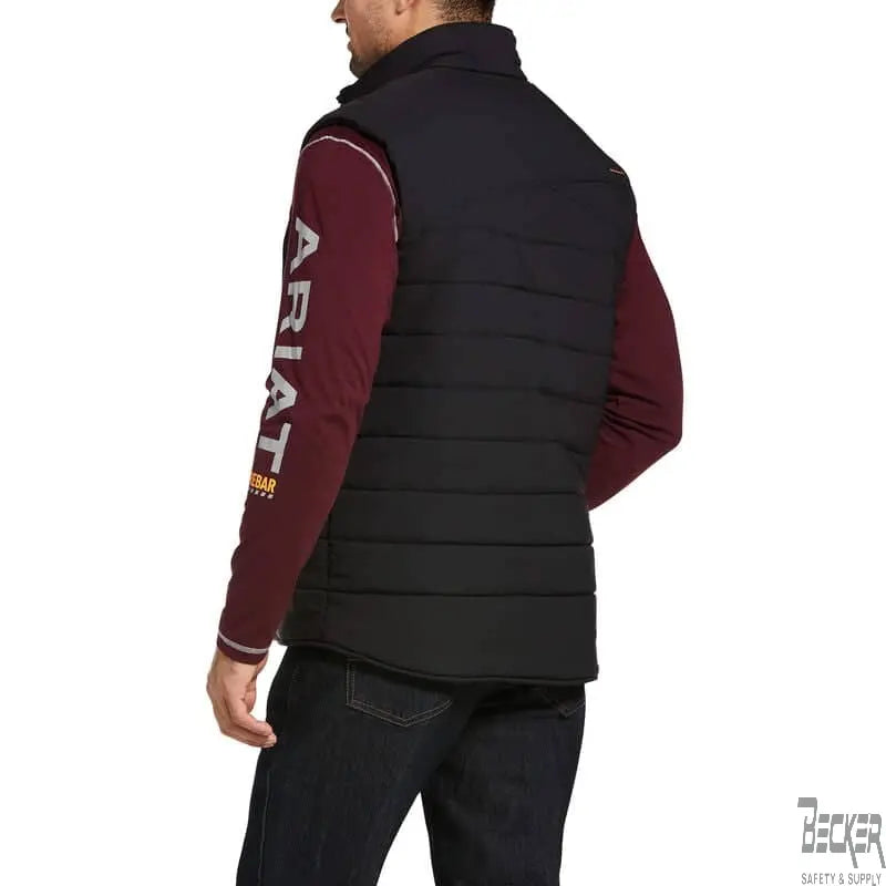 ARIAT - Rebar Valiant Stretch Canvas Water Resistant Insulated Vest - Becker Safety and Supply