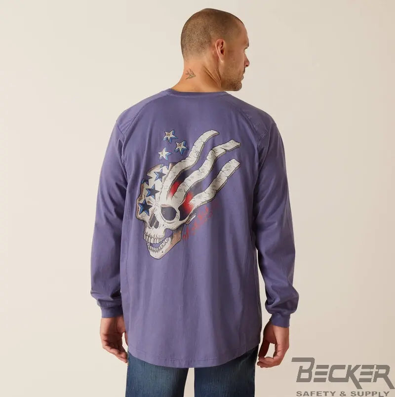 Ariat - FR Air American Screamt-Shirt, Blue Becker Safety and Supply