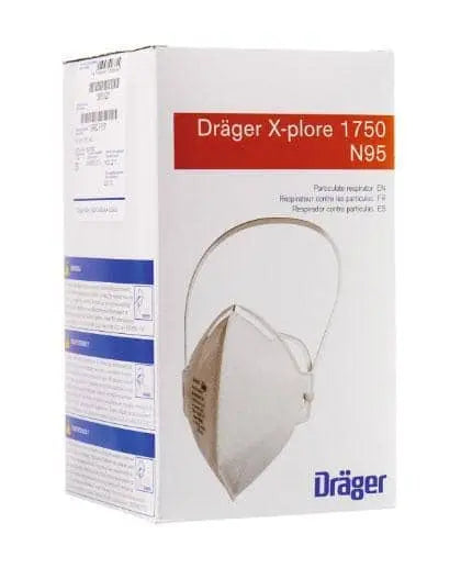 DRAEGER X-PLORE 1750 - N95 DUST MASK - 20/BOX - Becker Safety and Supply