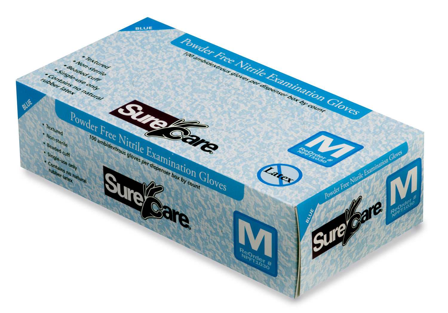 IMS - 5mil Powder Free Nitrile Disposable Exam Gloves, Blue - Becker Safety and Supply