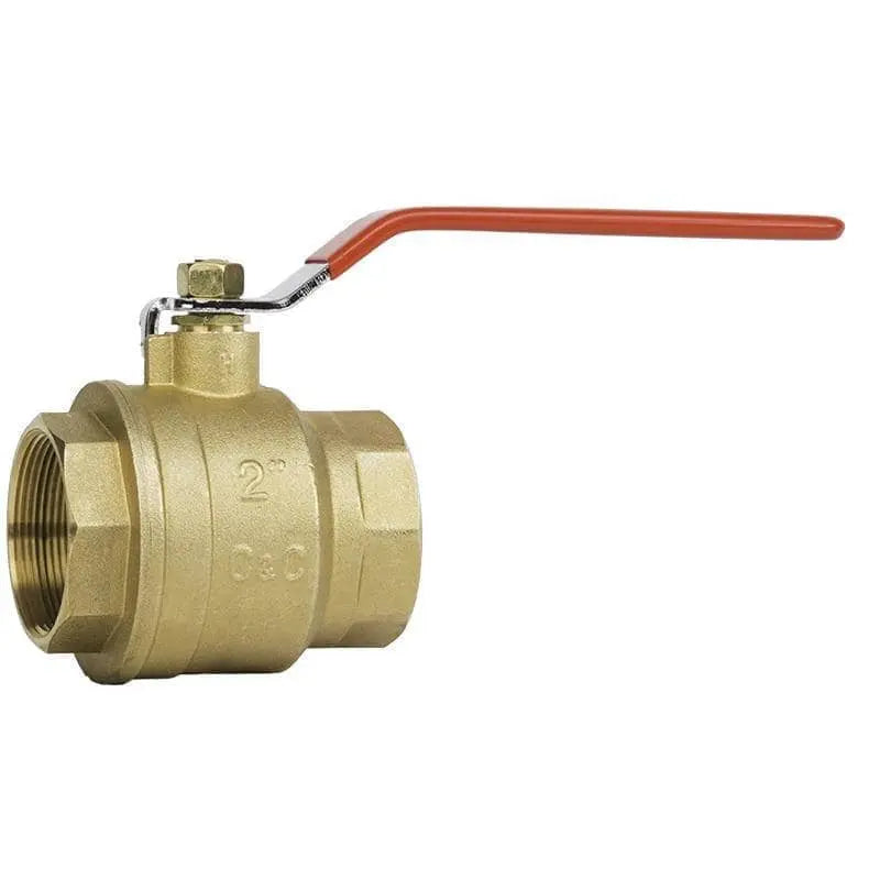 CNC - 1" 600 FP Brass Ball Valve w/ Locking Handle - Becker Safety and Supply