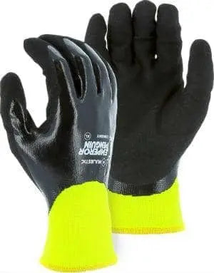 MAJESTIC - Emperor Penguin Winter Lined Nylon Glove with Closed Cell Nitrile Dip Palm - Becker Safety and Supply