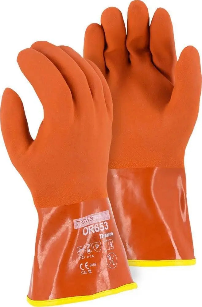 MAJESTIC -  Winter Lined PVC Double Dipped Glove on Seamless Knit Shell with Removable Liner - Becker Safety and Supply
