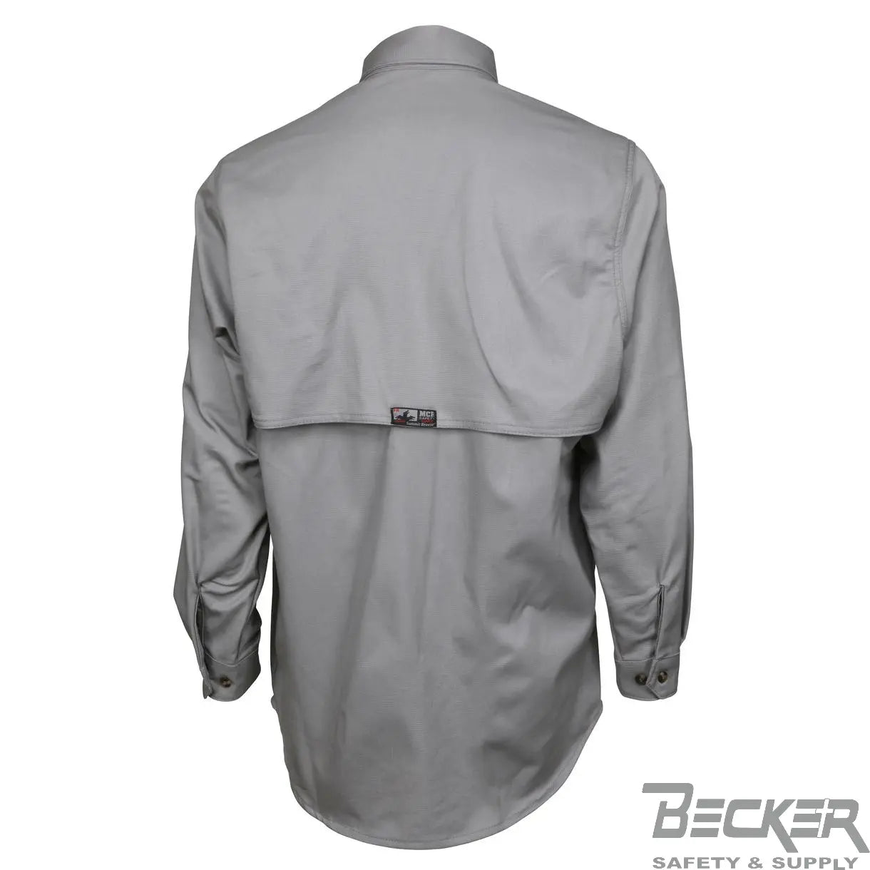 MCR - FR 7oz Triple Vented Work Shirt, Grey Becker Safety and Supply