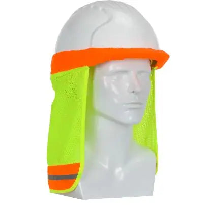 PIP - FR Treated Hi-Vis Hard Hat Neck Shade, Yellow - Becker Safety and Supply