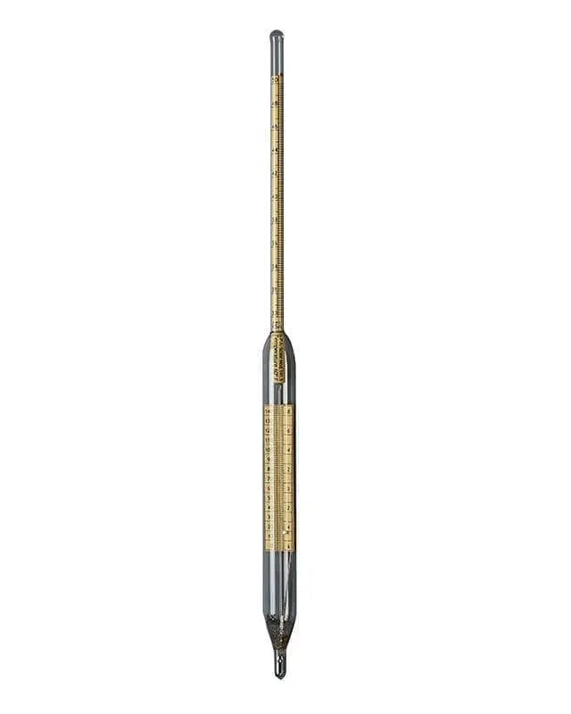 ROBINSON - Hydrometers, API Combined.  Thermometer in the bottom.  15" Long50 to 70 (Division .1, Temp Range 0-150) - Becker Safety and Supply