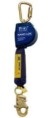 DBI/SALA - NANO-LOK Self-Retracting Lifeline - Extended Length - 11' - Quick Connect - Becker Safety and Supply