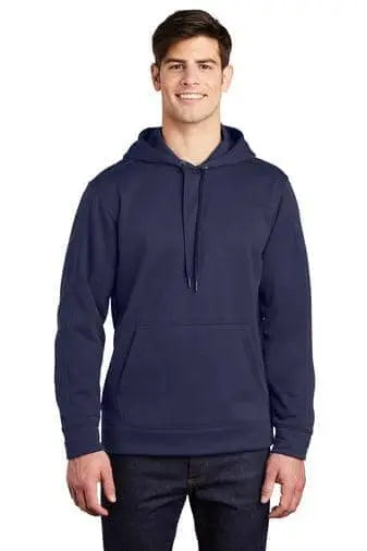 SANMAR - Sport-Tek® Repel Fleece Hooded Pullover - TRUENAVY - Becker Safety and Supply
