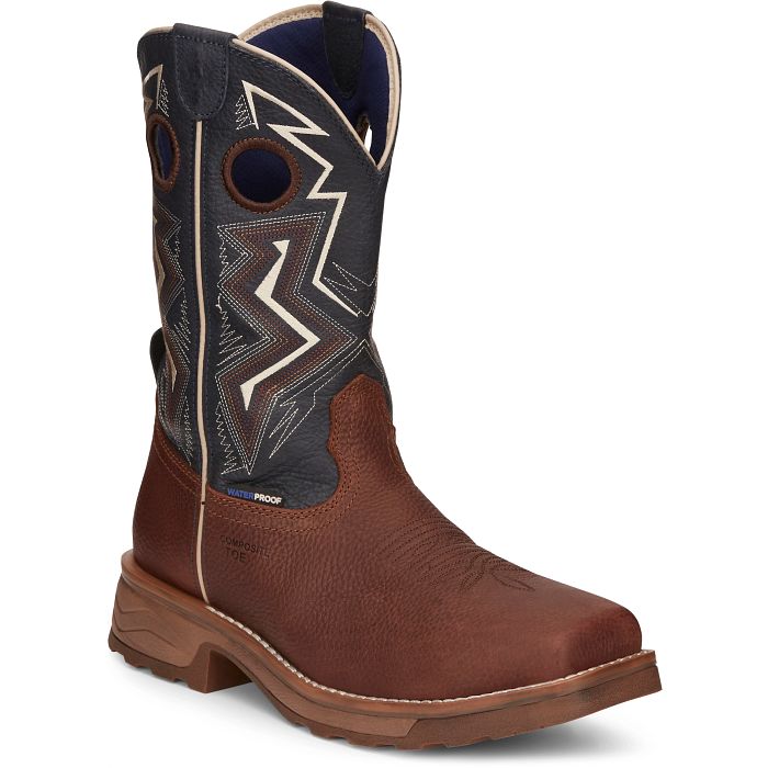 TONY LAMA - FORCE 11" WIDE SQUARE COMPOSITE TOE WATERPROOF WORK BOOT