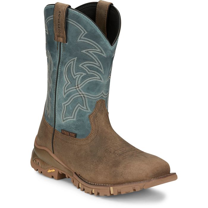 TONY LAMA - ROUSTABOUT 11" STEEL TOE WATERPROOF WORK BOOT