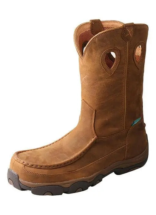 TWISTED X - Mens 11", Work Comp Toe Pull-On Hiker Boot, Waterproof - Becker Safety and Supply