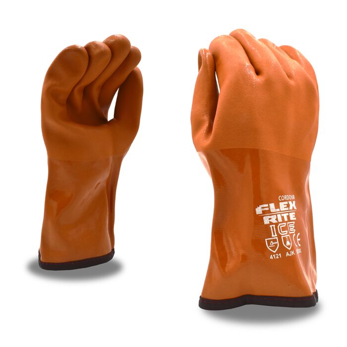 CORDOVA - FLEX-RITE ICE RED PVC, TEXTURED FINISH, SEAMLESS BOA THERMAL LINED, 12-INCH - L - Becker Safety and Supply