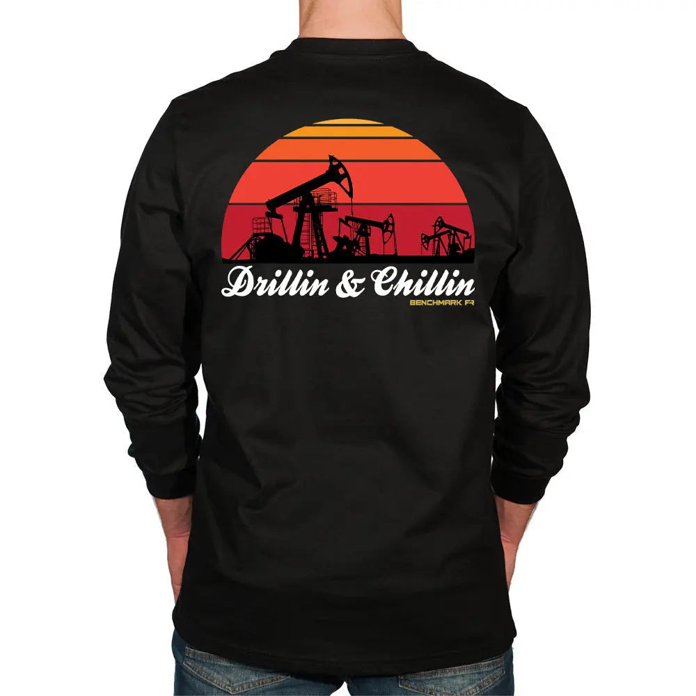 BENCHMARK FR-"FORTUNE FAVORS THE TRADES" FLAME RESISTANT SHIRT, BLACK - Becker Safety and Supply