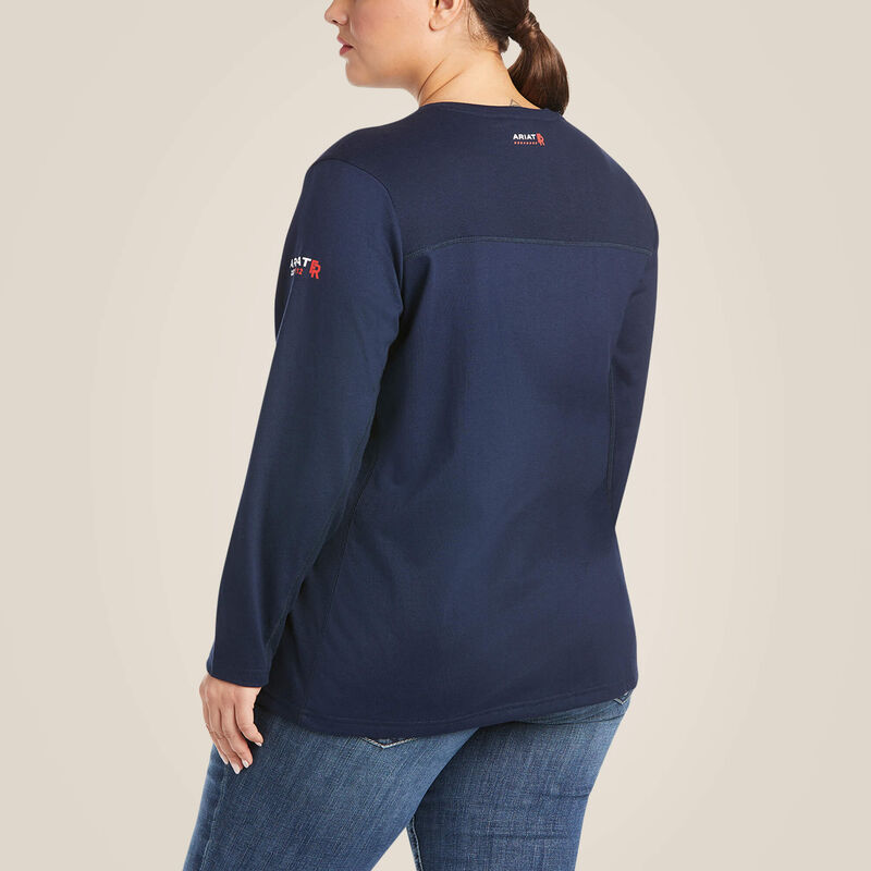 Ariat - FR AC Crew Top - Navy - Becker Safety and Supply