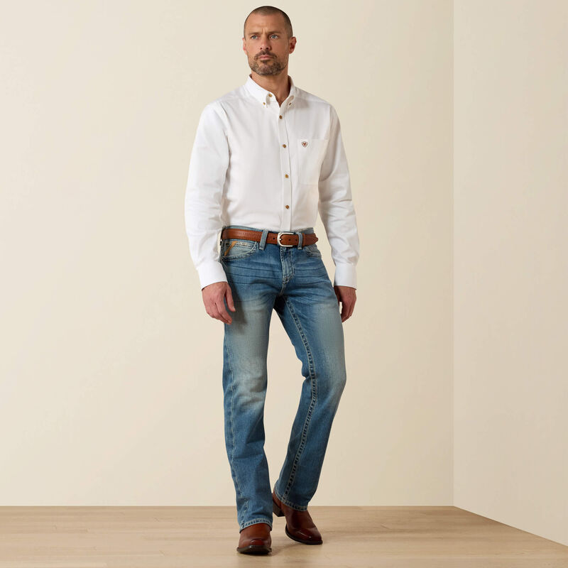 ARIAT - M7 Rocker Stretch Stirling Stackable Straight Leg Jean, 38X30