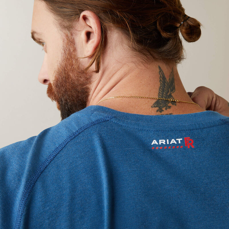ARIAT - FR Air Crew T-Shirt, Key Largo Heather - Becker Safety and Supply