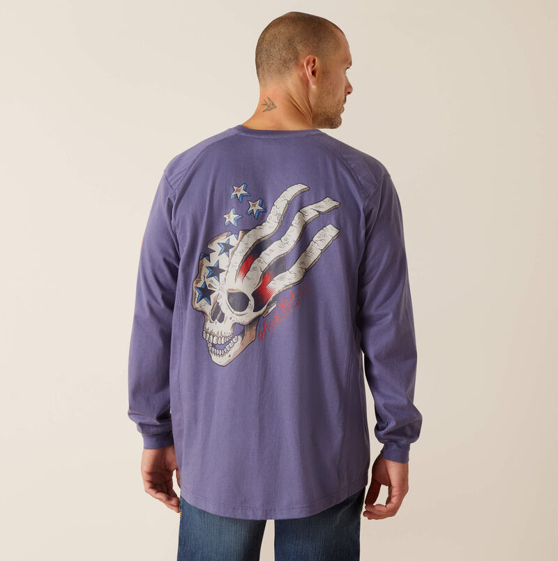 Ariat - FR Air American Screamt-Shirt, Blue - Becker Safety and Supply