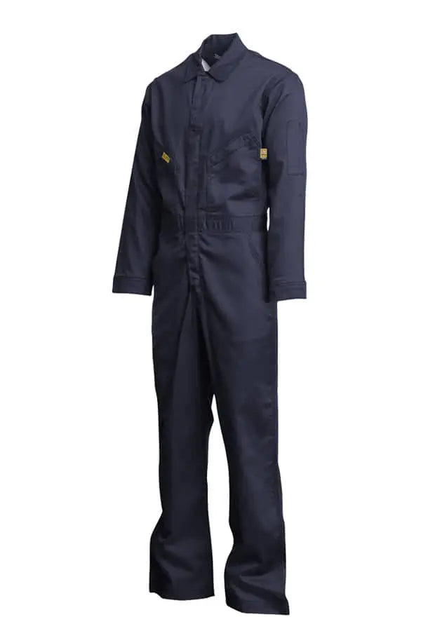 LAPCO - ALPHA LOGO -  FR Deluxe Coveralls 88/12 Blend 6oz, Navy - Becker Safety and Supply