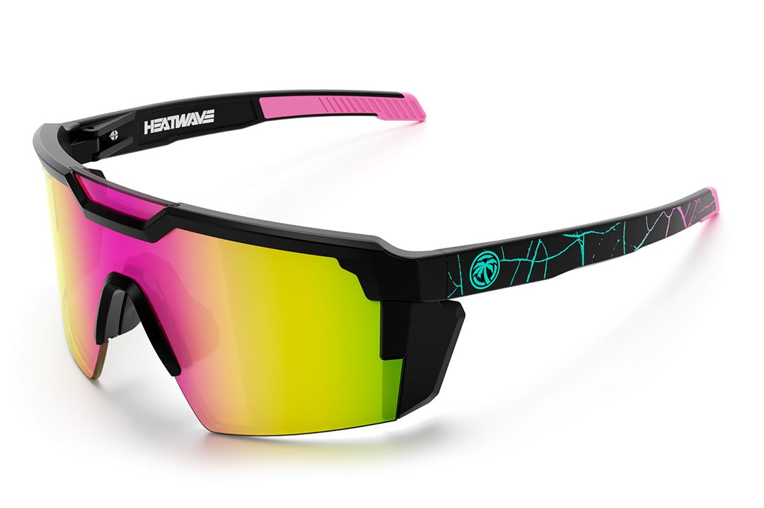 HEATWAVE - FUTURE TECH SUNGLASSES: SHREDDY CRACK CUSTOMS Z87+