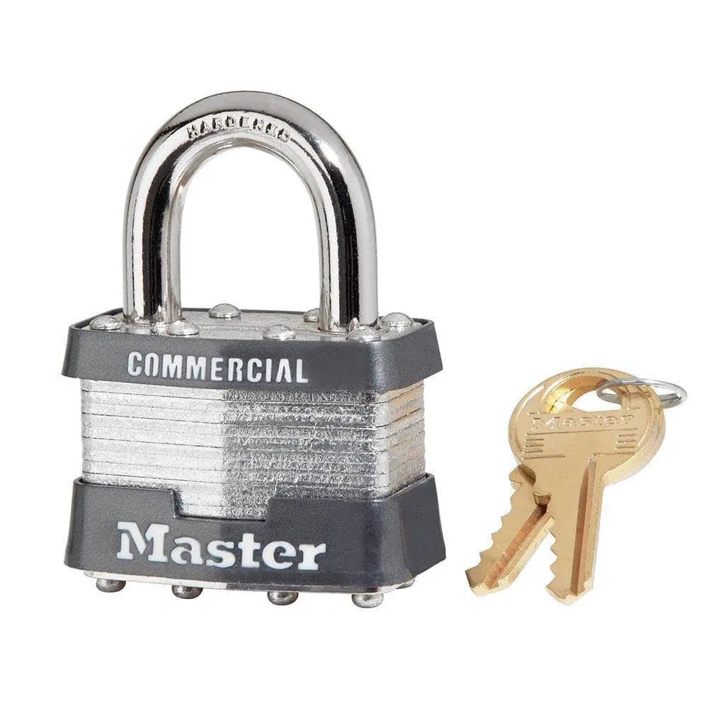 MASTER LOCK - 1KA Keyed Alike Laminated Steel Padlock, 15/16" Shackle - Becker Safety and Supply