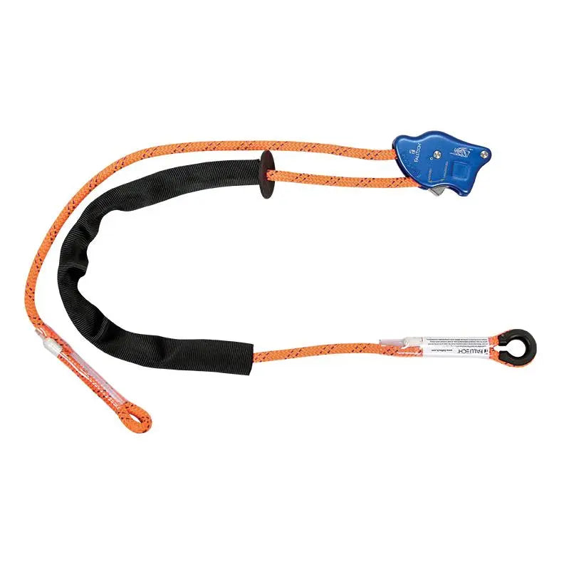 FALLTECH - TowerClimber® Adjustable Rope Positioning Lanyard - Aluminum Auto‐locking Rope Adjuster; Abrasion resistant sleeve; Durable 7/16" kernmantle rope - 6.5' - includes Gear Bag - Becker Safety and Supply