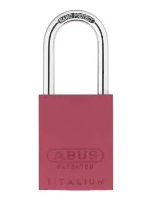 ABUS - 1" Shackle Lock with 1-1/2" Anodized Aluminum body - KEYED DIFFERENTLY