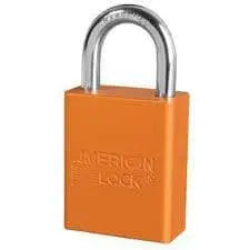 MASTER LOCK/AMERICAN LOCK - Lock out Lock - keyed differently - 1-1/2" Shackle - ORANGE - Becker Safety and Supply