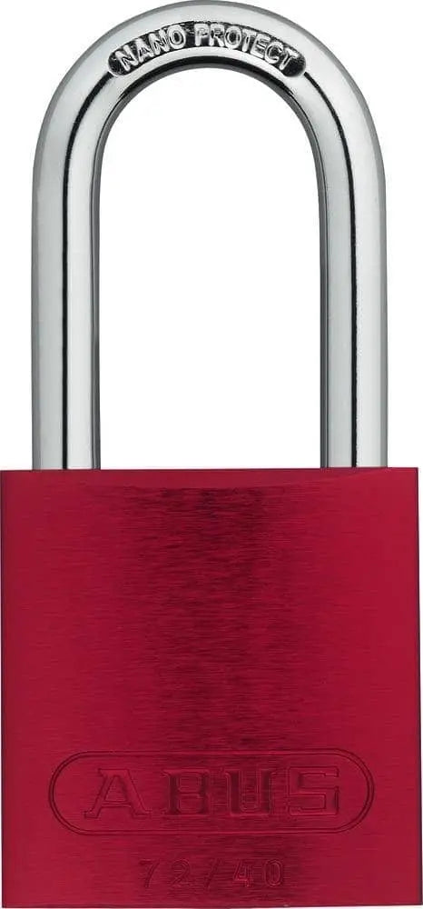 ABUS - Anodized Aluminum Padlock Keyed-Differently - w/ 1-1/2" Shackle - Red