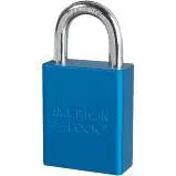 MASTER LOCK - BLUE Aluminum Lock, 1" Shackle, 1 1/2" Wide - Becker Safety and Supply