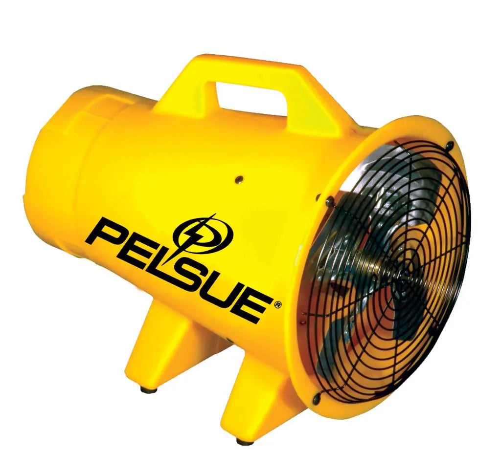 AIRGAS - Pelsue - 8" Confined Space Axial Blower - Thermoplastic Housing - 1004 CFM - 1/3 HP - 120V - 3Amp - Becker Safety and Supply