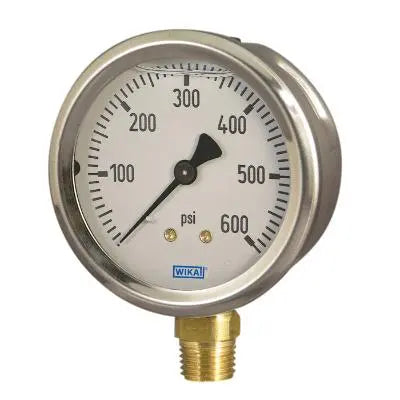 WIKA - 2-1/2" 1000# 1/4" LM Gauge - Becker Safety and Supply