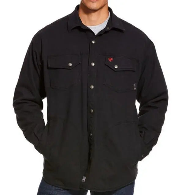 ARIAT - FR Rig Shirt Jacket, Black - Becker Safety and Supply