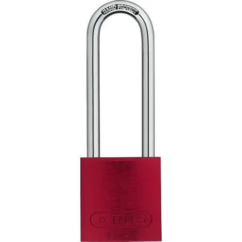 ABUS - Aluminum-Bodied Safety Lock - 3" Shackle - RED - KEYED DIFFERENT - Becker Safety and Supply