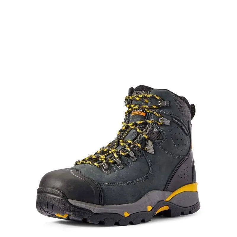 ARIAT - Endeavor 6" Waterproof Carbon Toe Work Boot, Dark Storm - Becker Safety and Supply