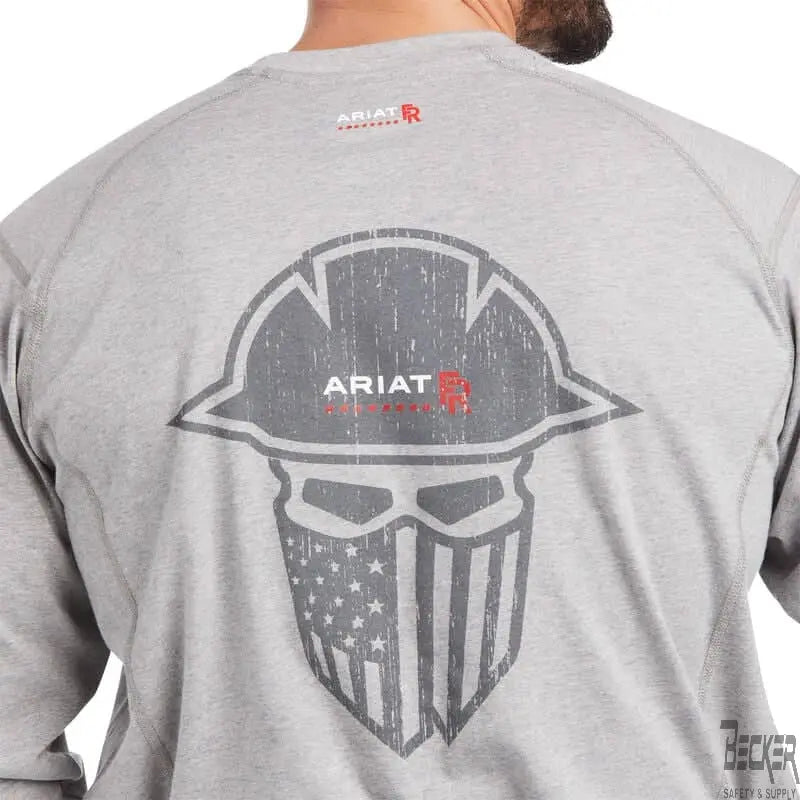ARIAT - FR Air Full Cover Graphic T-Shirt, Heather Grey - Becker Safety and Supply