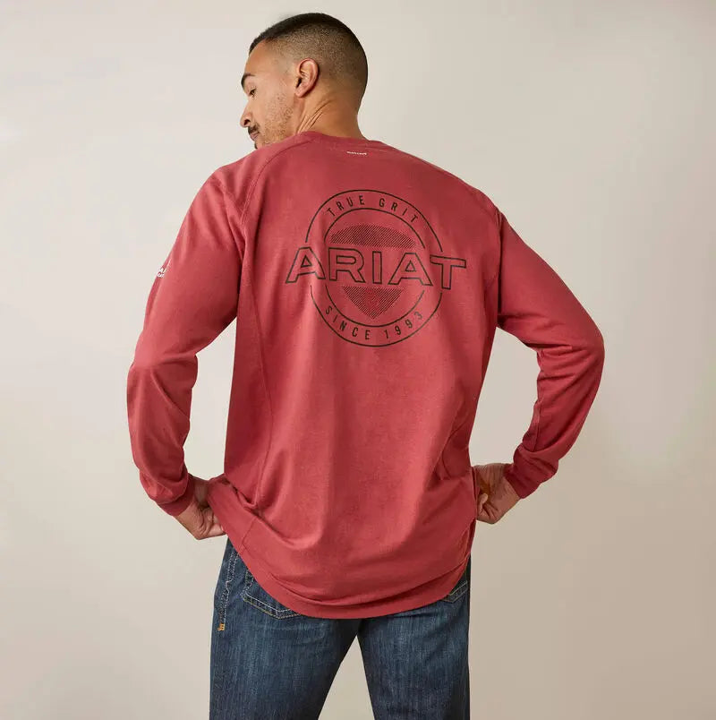 ARIAT - FR Air True Grit T-Shirt, Brick Red  Becker Safety and Supply