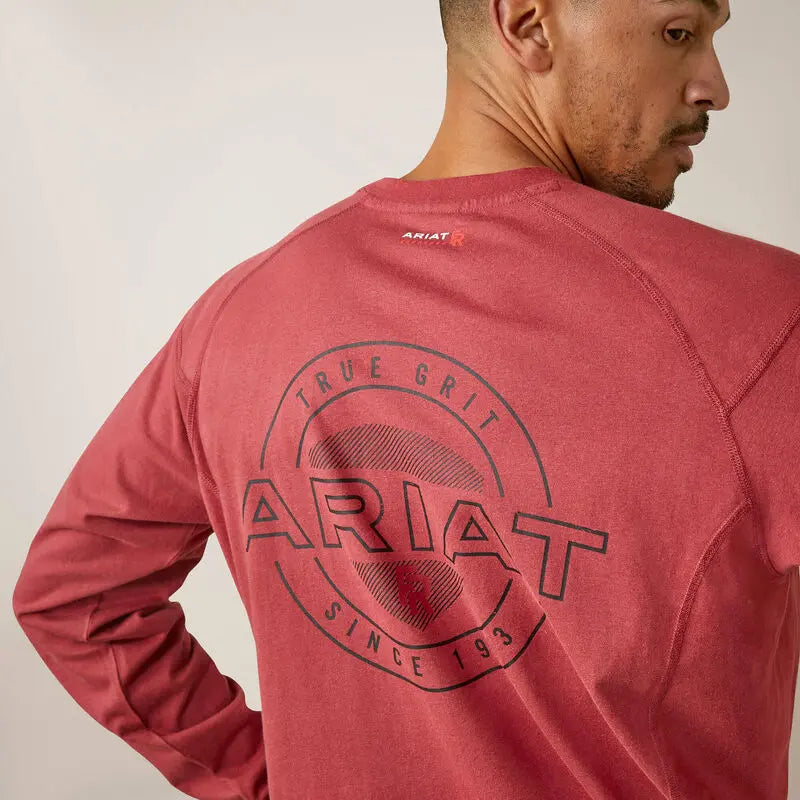 ARIAT - FR Air True Grit T-Shirt, Brick Red  Becker Safety and Supply