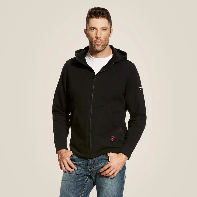 ARIAT - FR Full Zip Hoodie - Black  Becker Safety and Supply