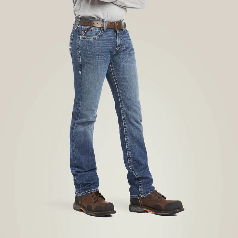 ARIAT - FR M7 Slim DuraStretch Adkins Stackable Straight Leg Jean  Becker Safety and Supply