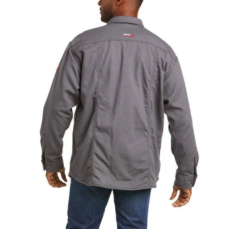 ARIAT - FR Rig Shirt Jacket, Iron Gray - Becker Safety and Supply